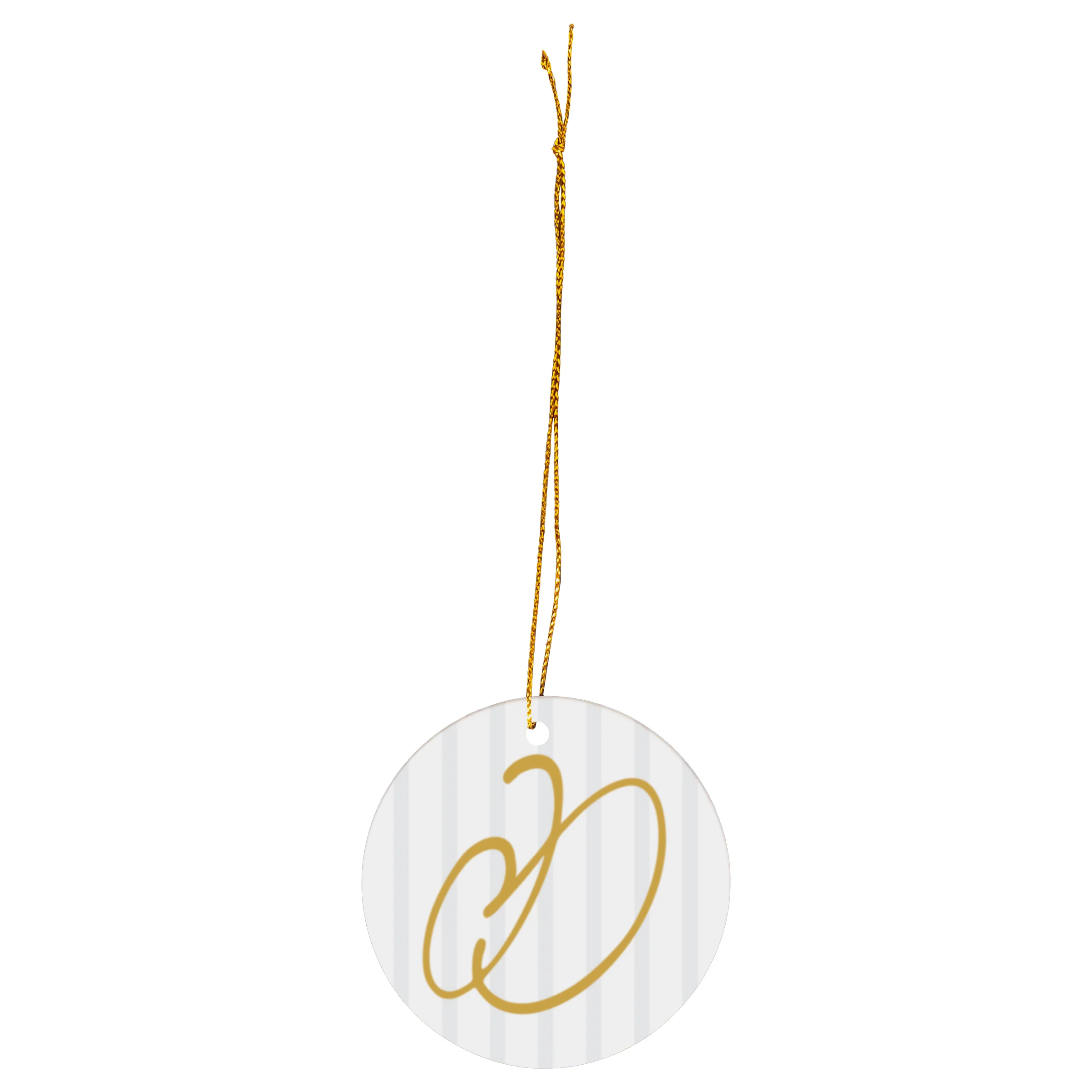 Chic Monogram D Ornament